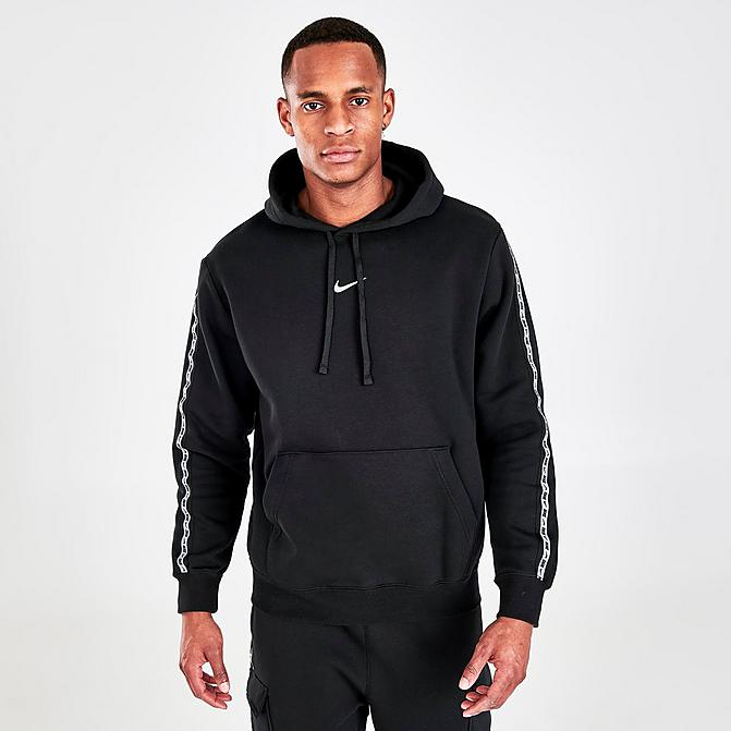 Nike swoosh logo hoodie black hot sale